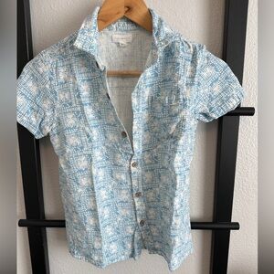 Blue and White boys's Shirt
